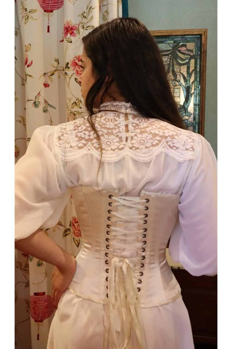 Juliet Corset - Ivory Satin