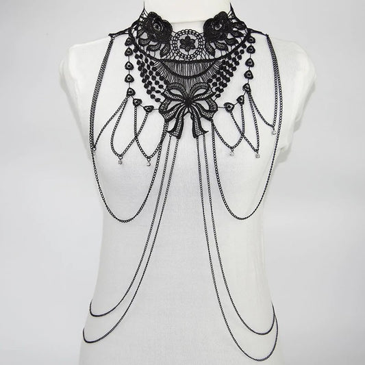 Black-Lace-Body-Chain-Jewelry-Wo