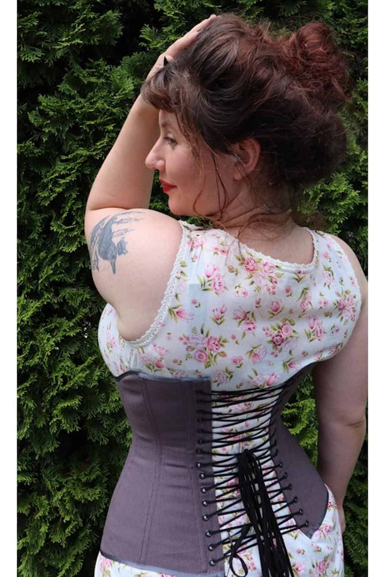 Edwardian Corset - Earl Grey Coutil