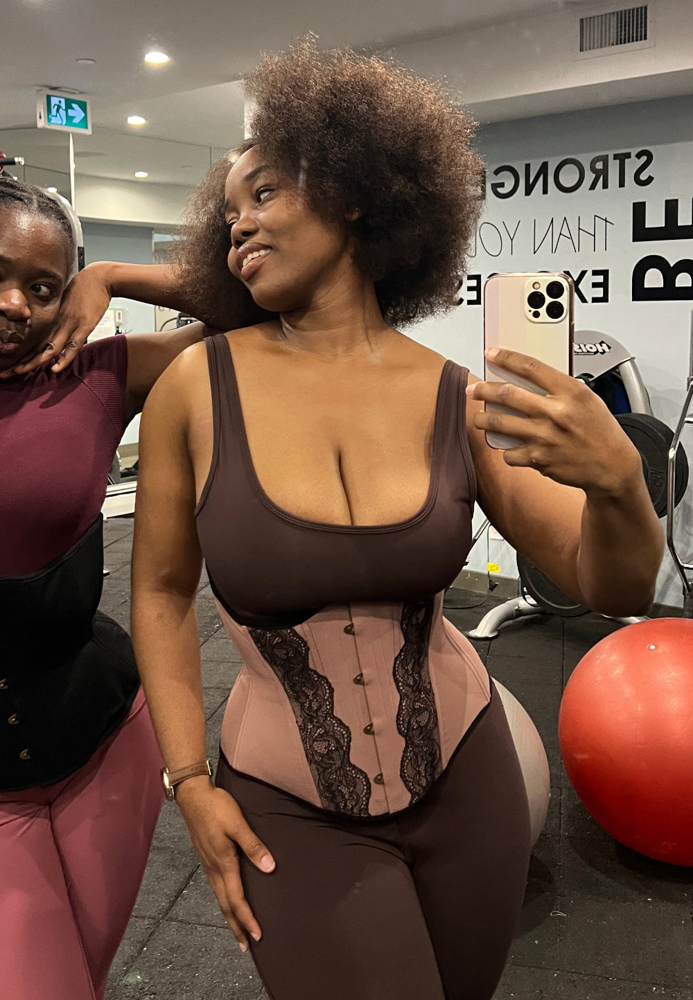 myrtle girdle corset nutmeg girls in the gym