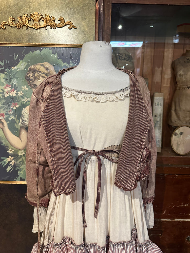 Paper Lace Rosewood Tie-Waist Jacket