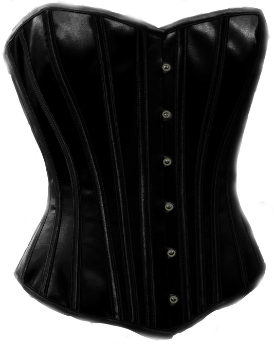 Sibelle Corset in Black Satin