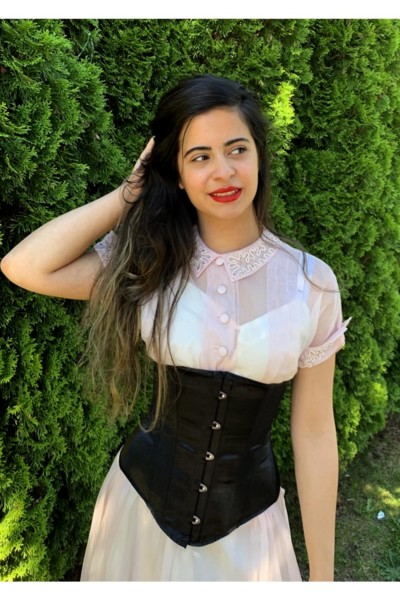 Underbust Waist Cinch Corset Victorian C. 1900 Lilly, Cotton Coutil Waspie  Small Through 2XL, Custom Sized, Plus Size Full Figured Hourglass -   Canada