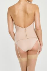 Low Back Bridal Bustier With Removable Straps and Adjustable