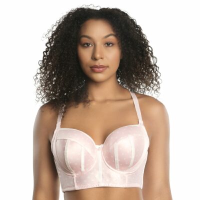 gvdentm Strapless Bras For Women,Wireless Back & Posture Support Longline  Bra with Front Closure & Lace